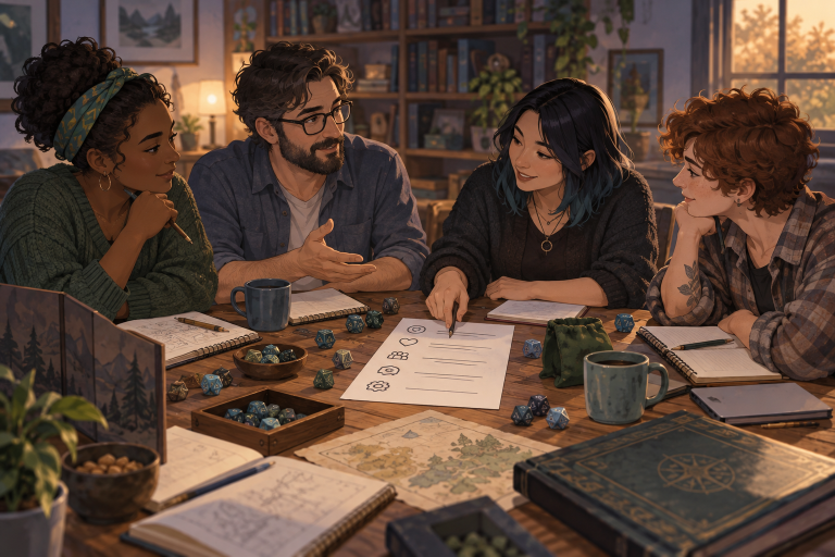 Sesión cero para juegos de rol: guía práctica